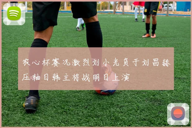 农心杯赛况激烈刘小光负于刘昌赫压轴日韩主将战明日上演